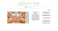 Desktop Screenshot of edelweissbaby.com
